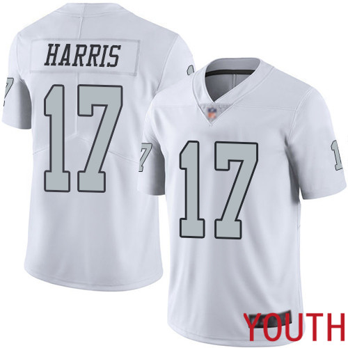 Oakland Raiders Limited White Youth Dwayne Harris Jersey NFL Football 17 Rush Vapor Untouchable Jersey